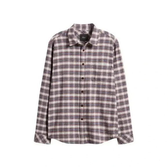 Rails Men's Purple Plaid Long Sleeve Button Front Forrest Shirt Medium NWT - Picture 1 of 11